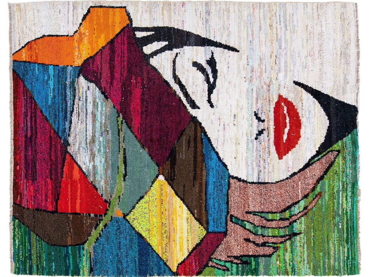 Modern Turkish Wool Rug 8 X 10
