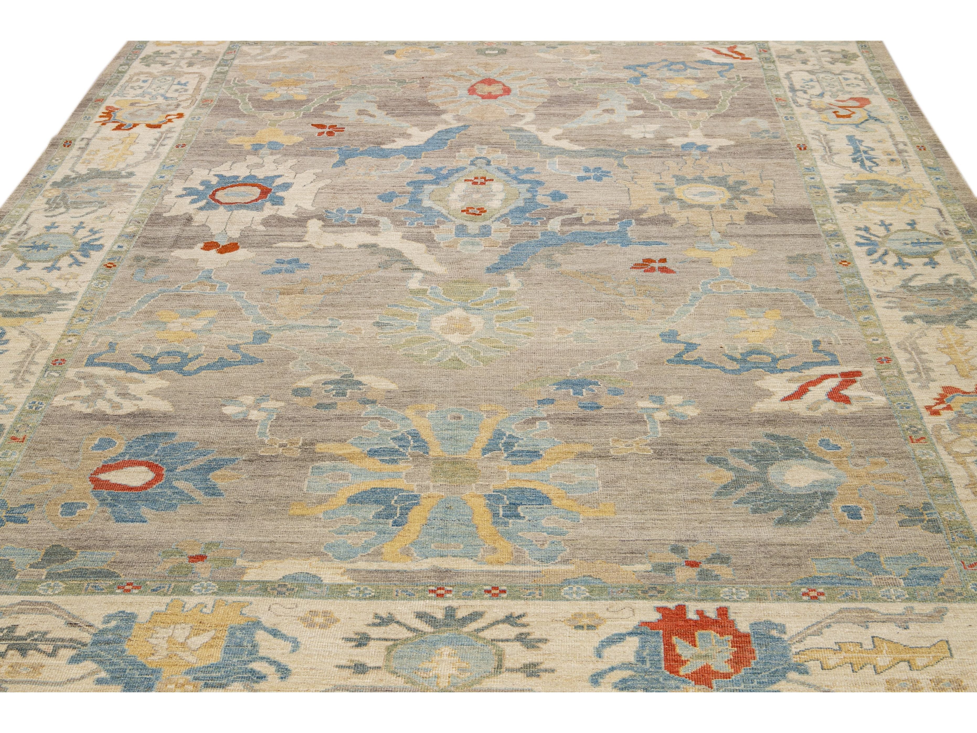 Modern Sultanabad Wool Rug 10 X 15