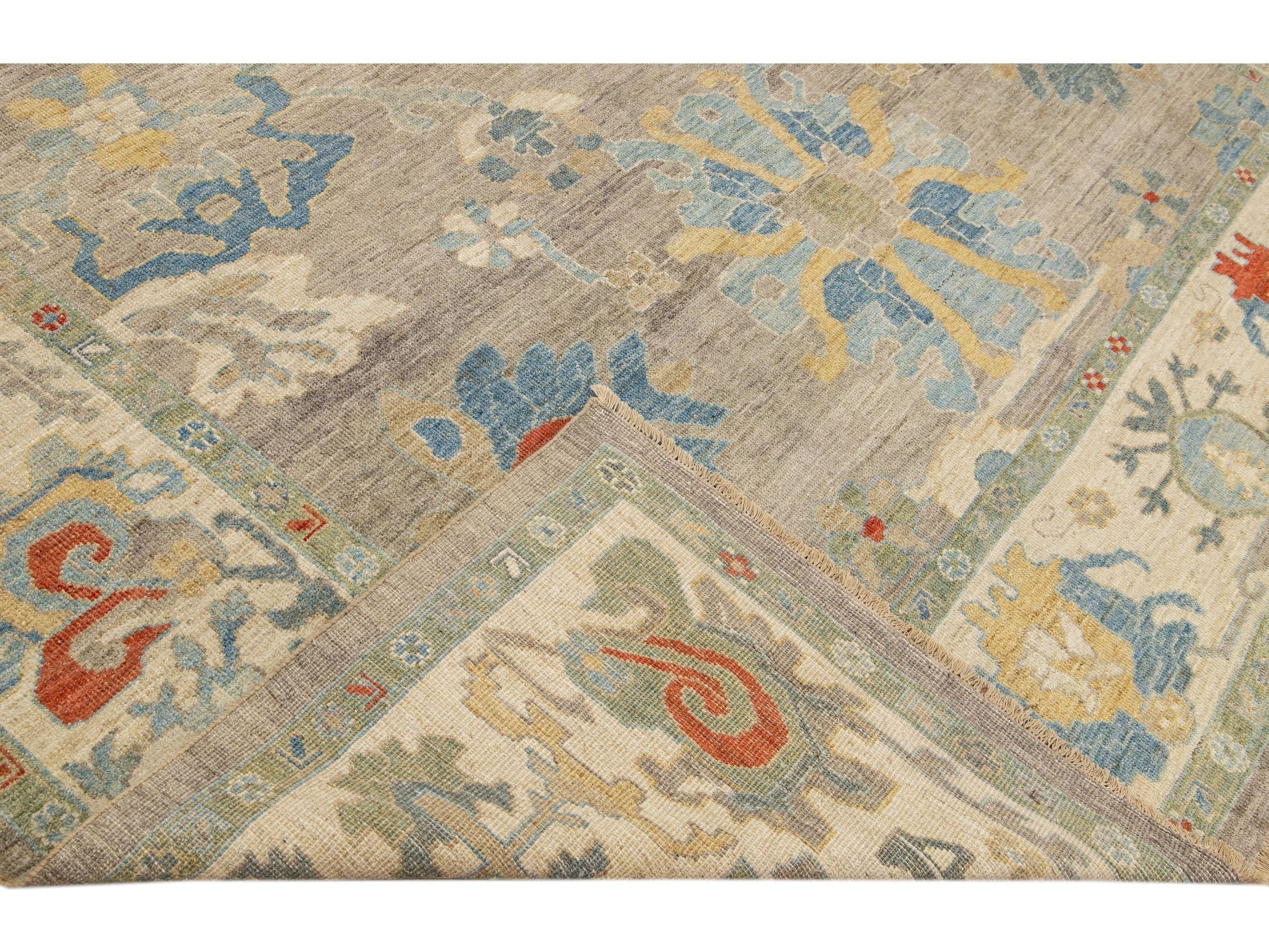 Modern Sultanabad Wool Rug 10 X 15