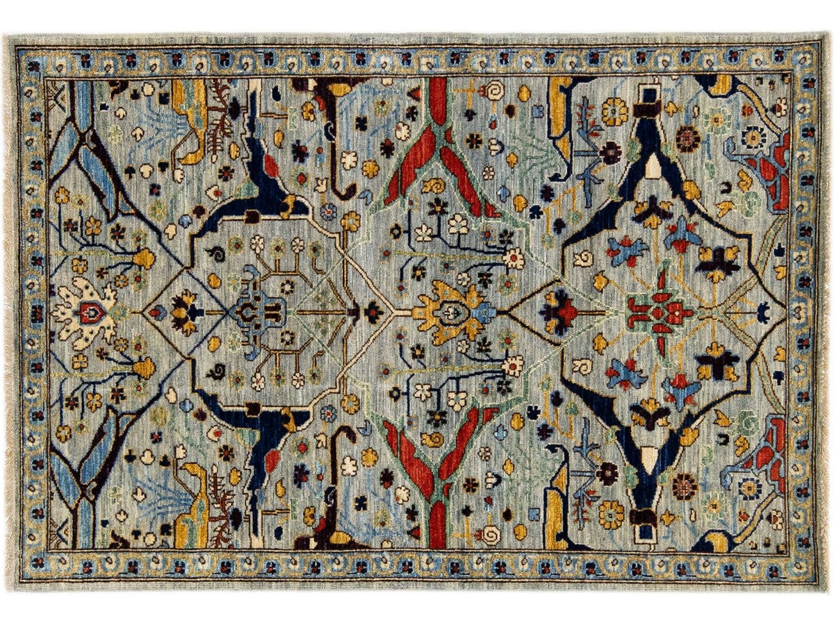 Modern Bidjar Wool Rug 4 X 5
