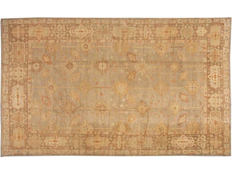 New  Turkish Oushak Long Wool Rug 12 X 21