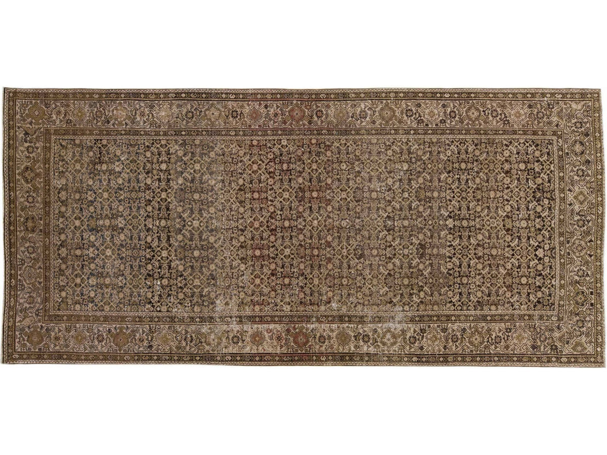 Antique Malayer Wool Rug 6 X 14