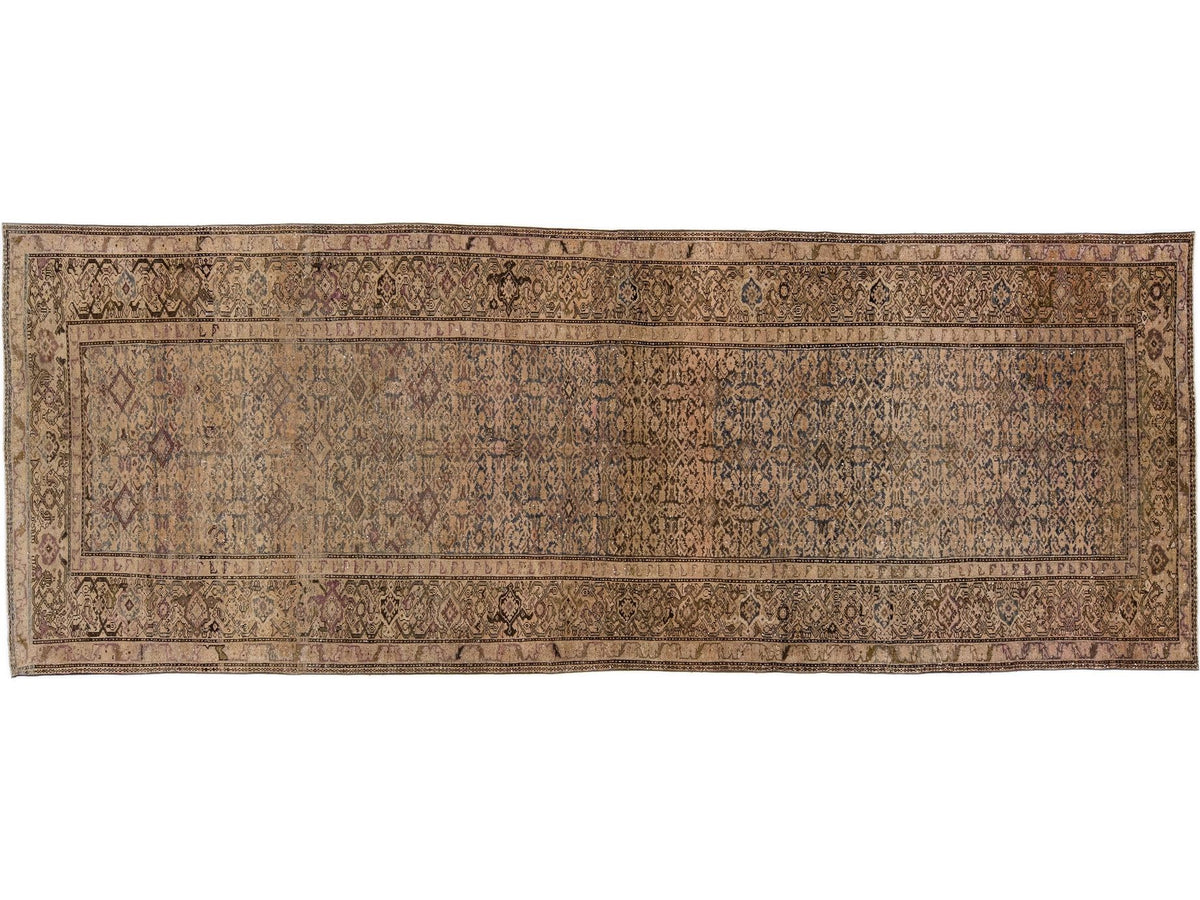 Antique Malayer Wool Rug 5 X 14