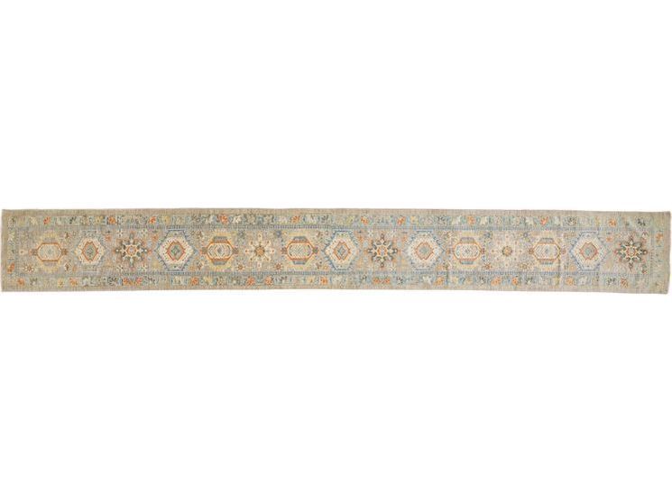 Modern Sultanabad Wool Runner 3 X 24