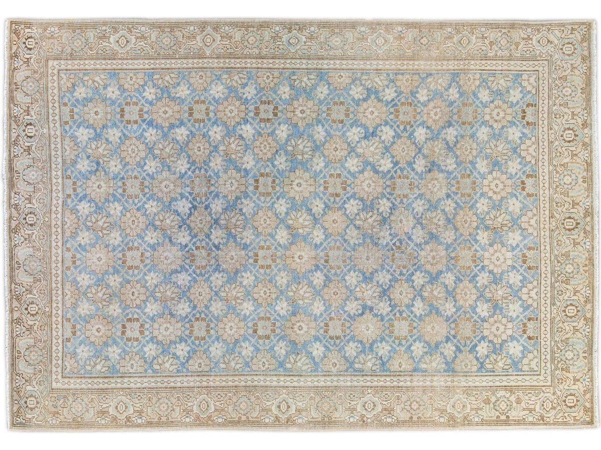 Antique Tabriz Wool Rug 7 X 10