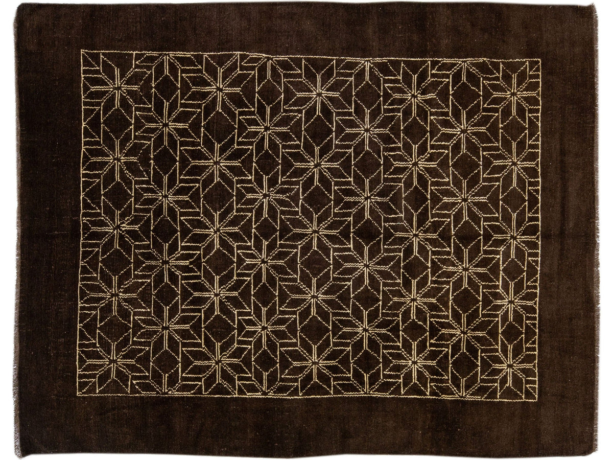 Vintage Moroccan Wool Rug 7 X 9