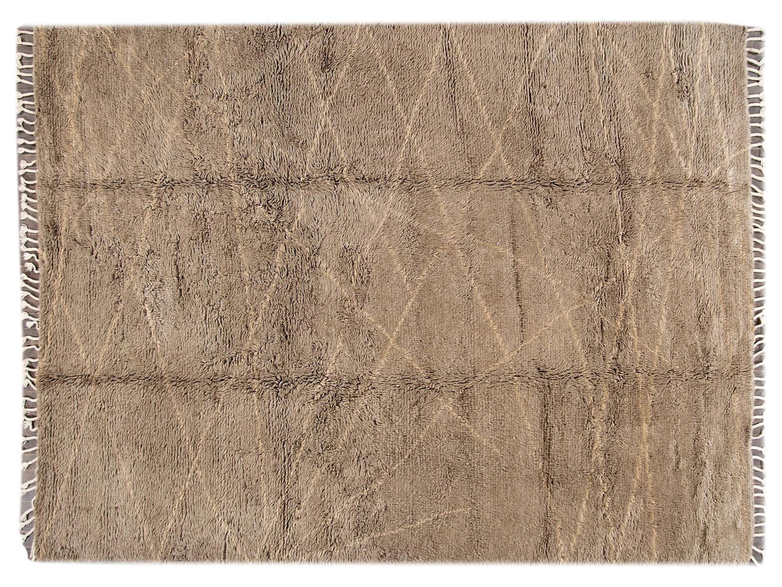 Modern Moroccan-Style Wool Rug 9 X 12