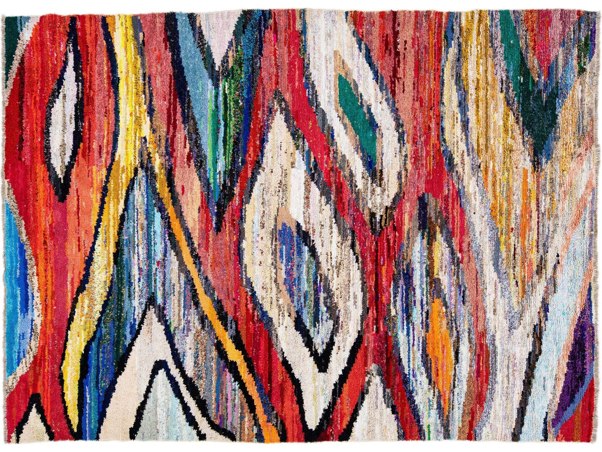 Modern Turkish Wool Rug 9 X 12