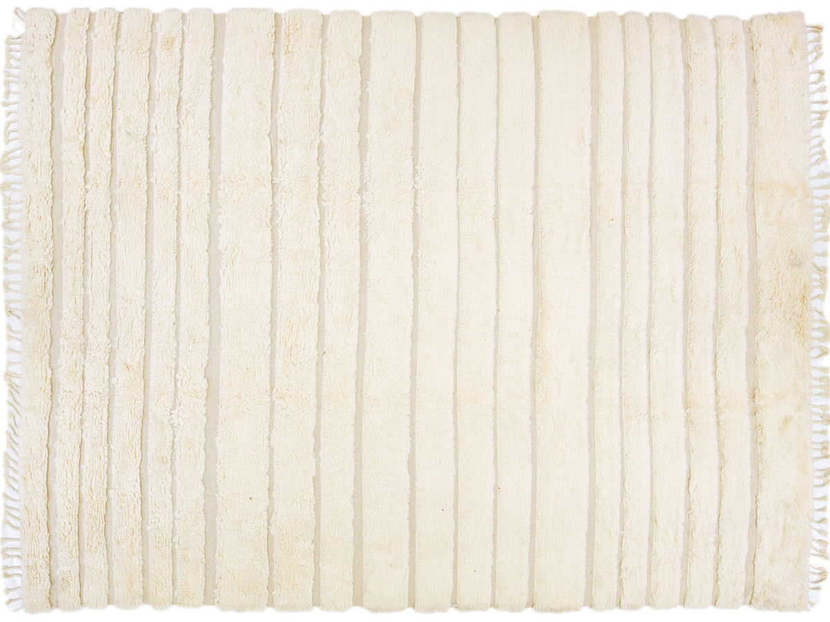 Modern Moroccan Wool Rug 10 X 14