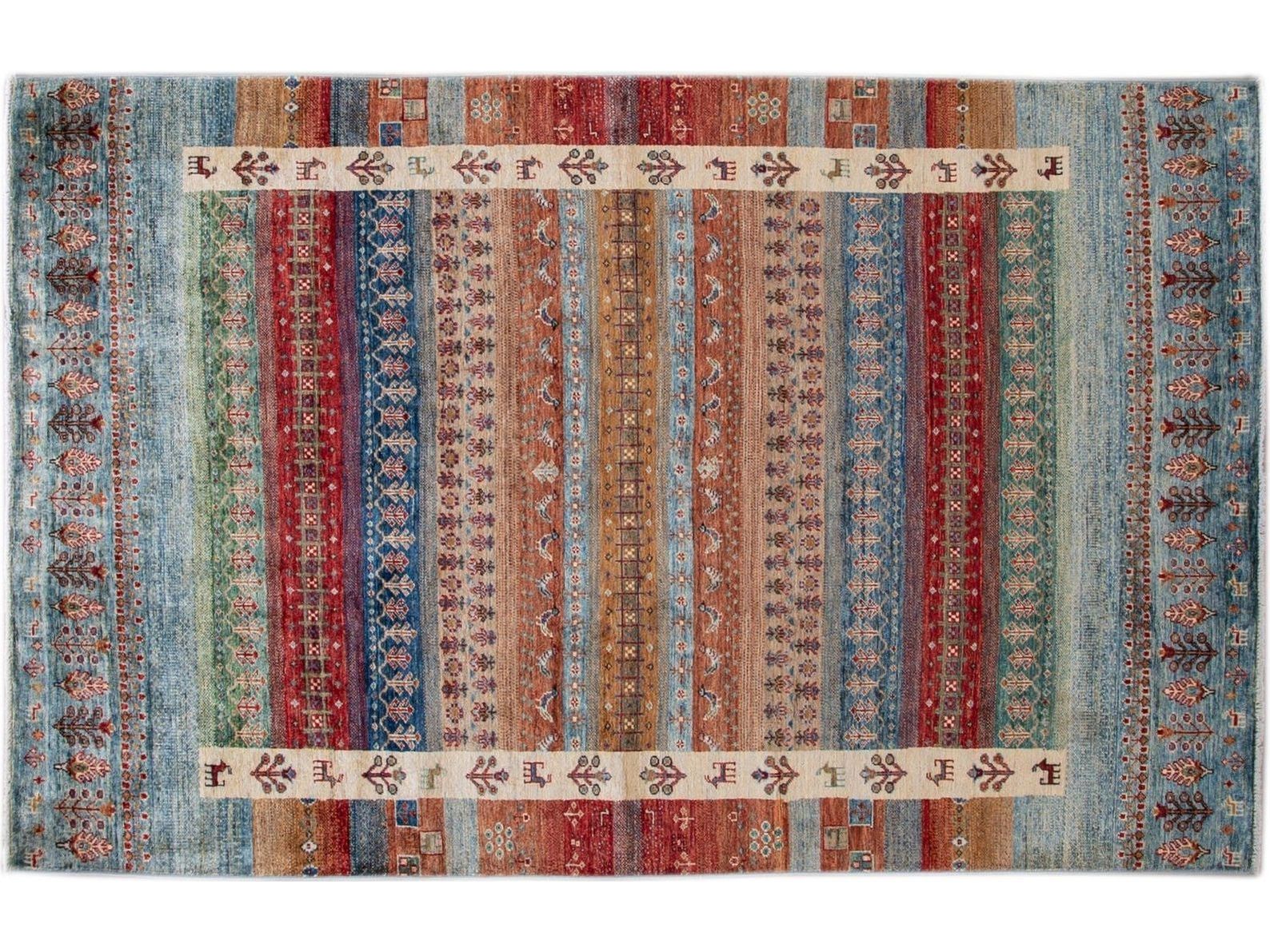 Modern Gabbeh-Style Rug 5 X 8