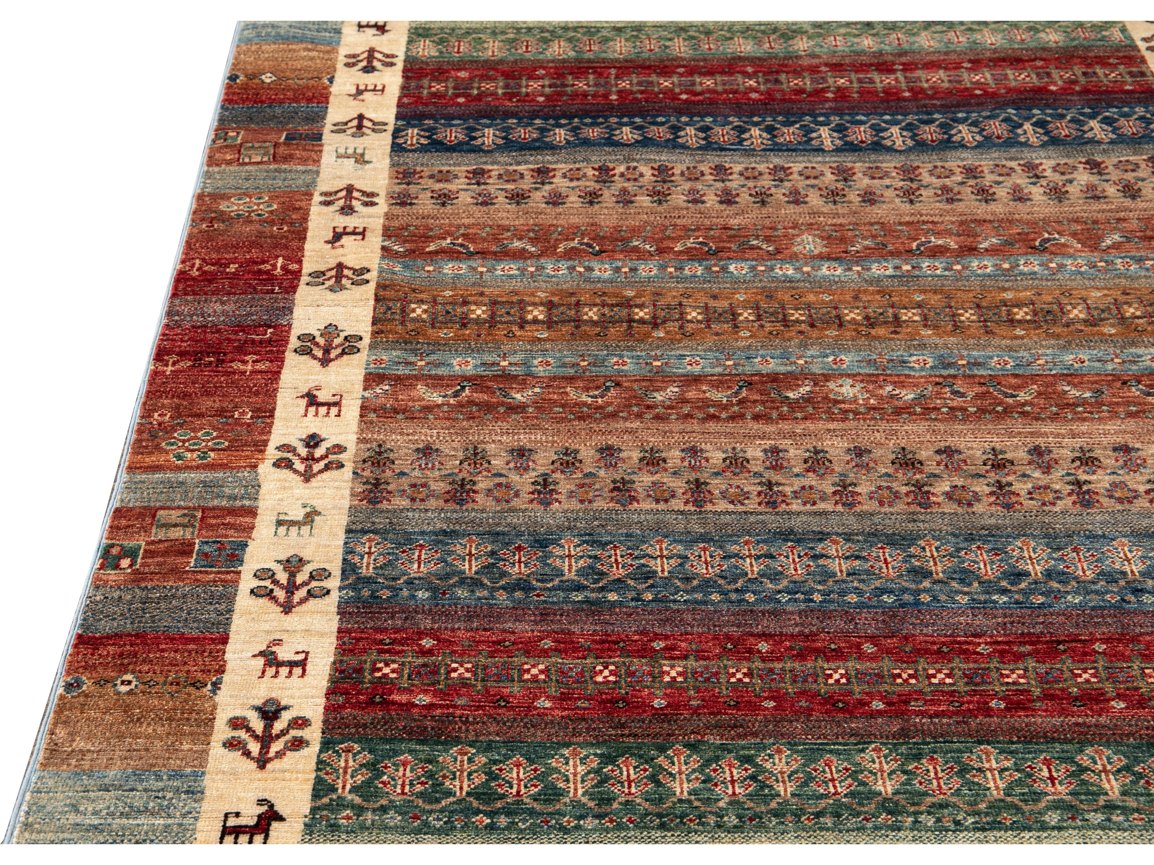 Modern Gabbeh-Style Rug 5 X 8