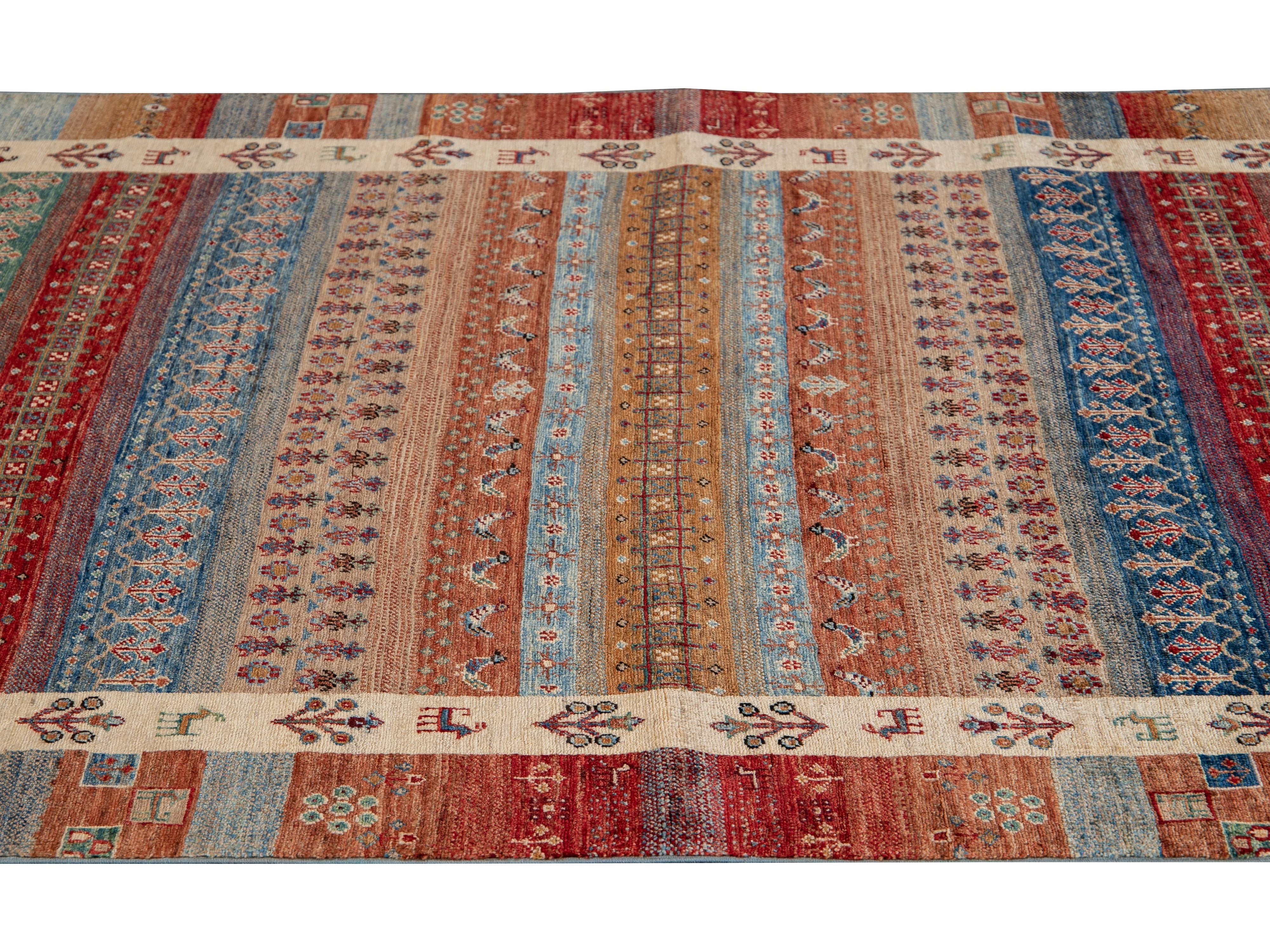 Modern Gabbeh-Style Rug 5 X 8