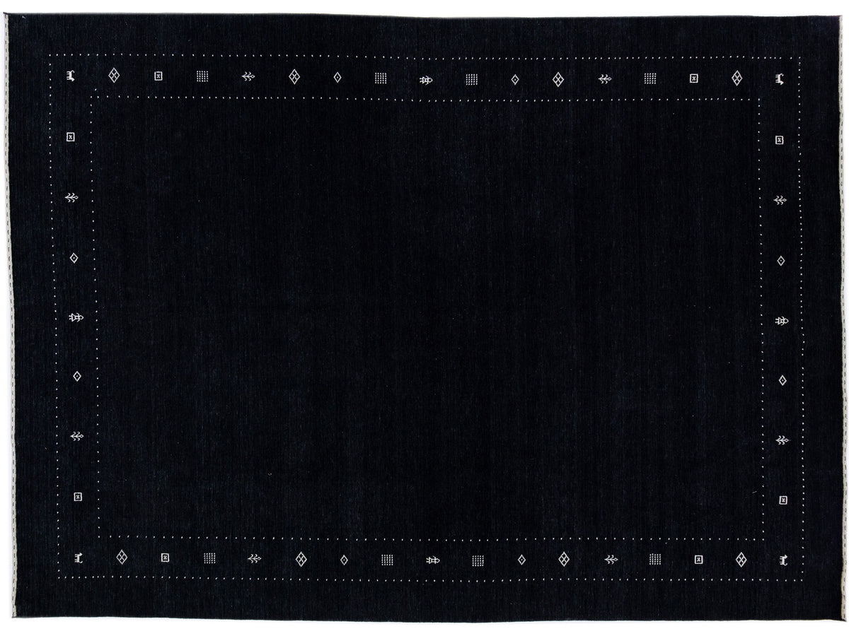 Modern Gabbeh Wool Rug 10 X 14