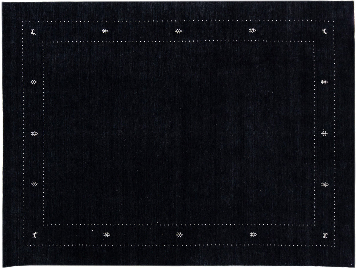Modern Gabbeh Wool Rug 9 X 12