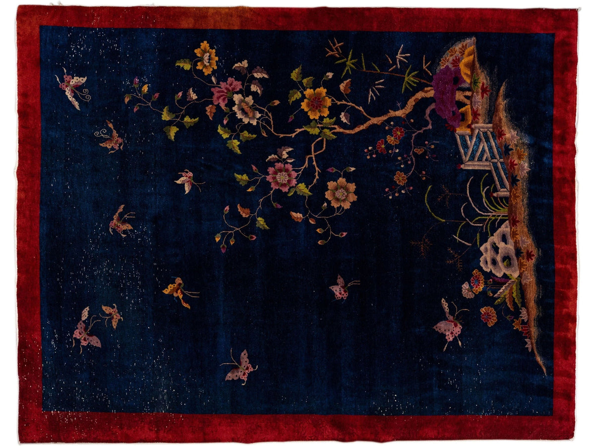 Antique Art Deco Chinese Rug 9 X 12