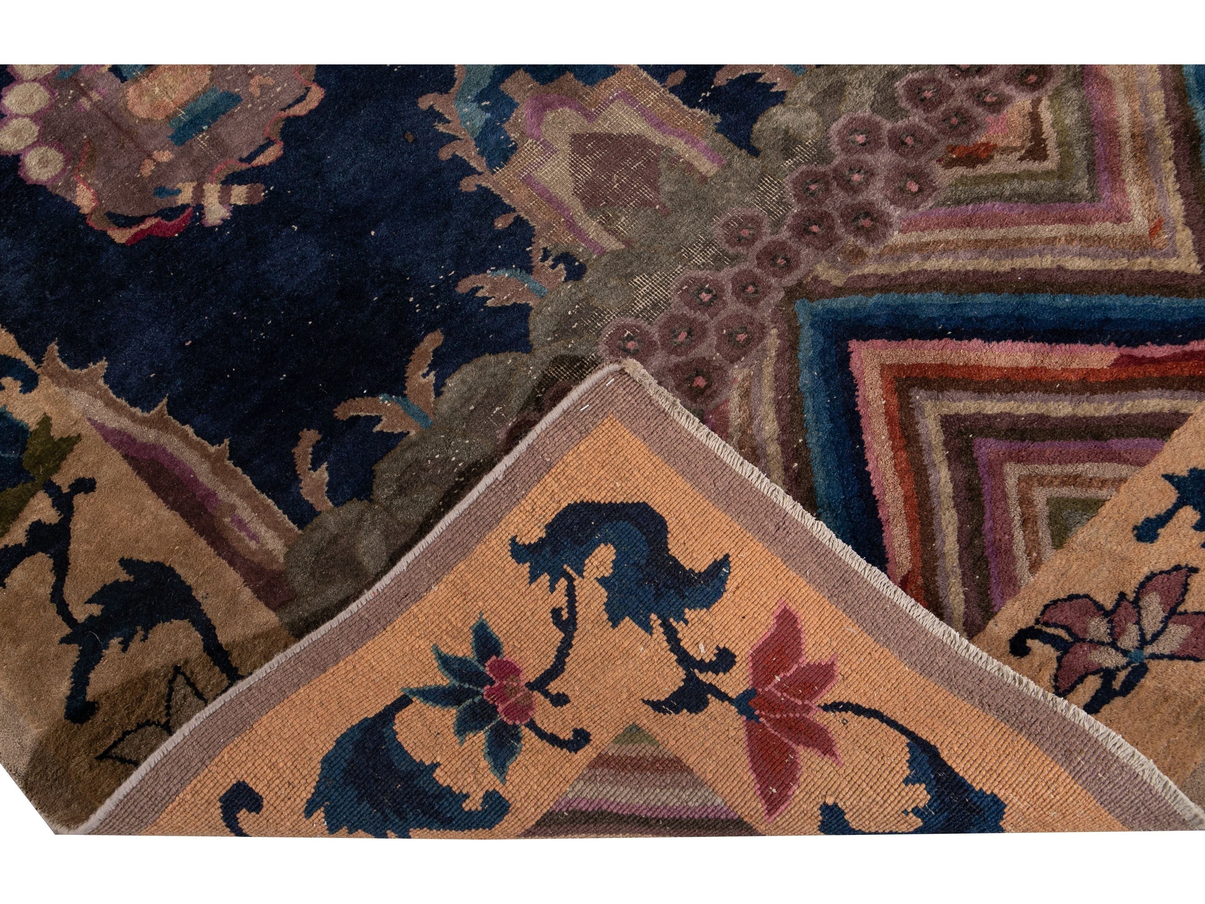 Antique Art Deco Chinese Rug 6 X 14