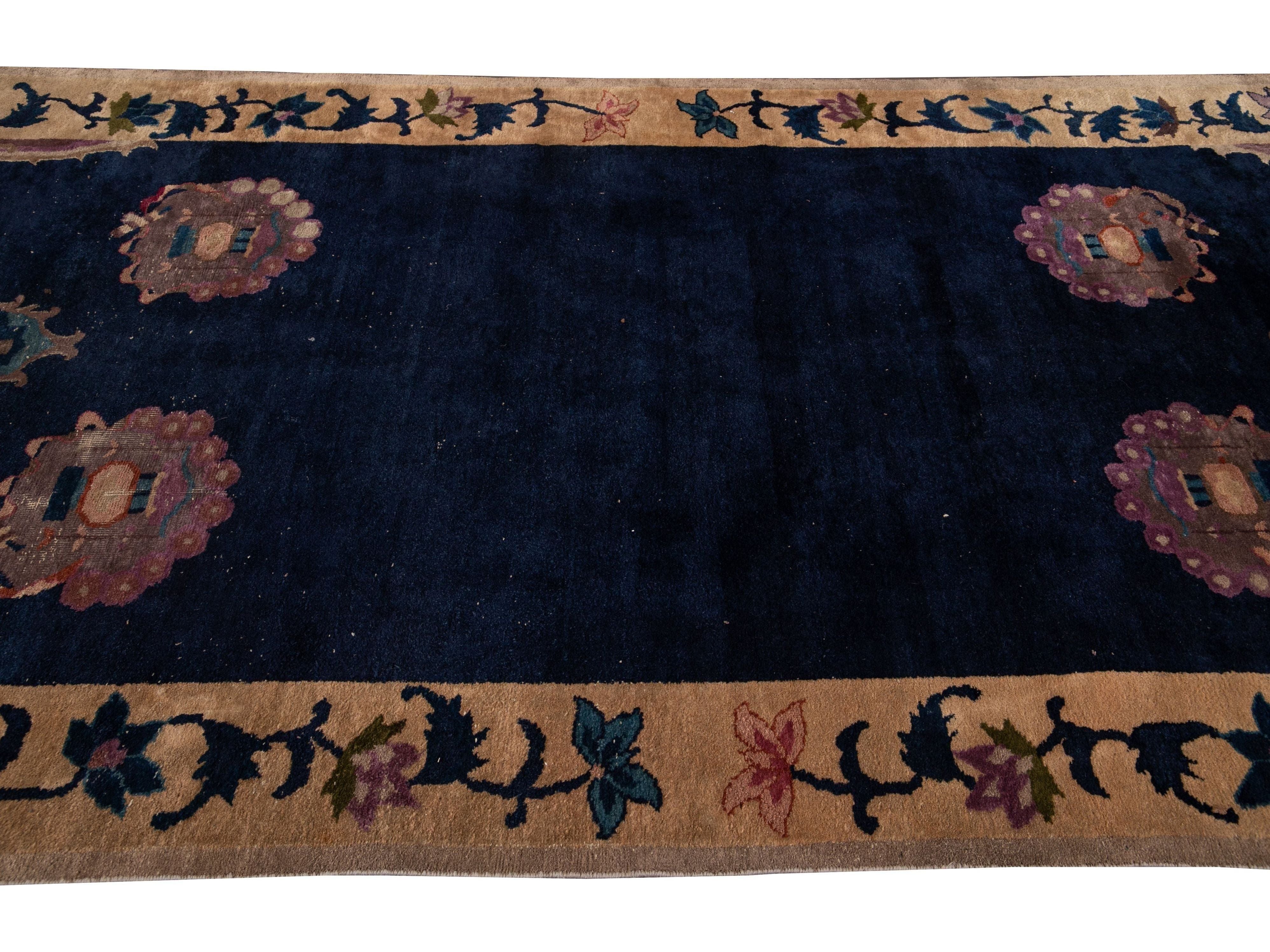 Antique Art Deco Chinese Rug 6 X 14