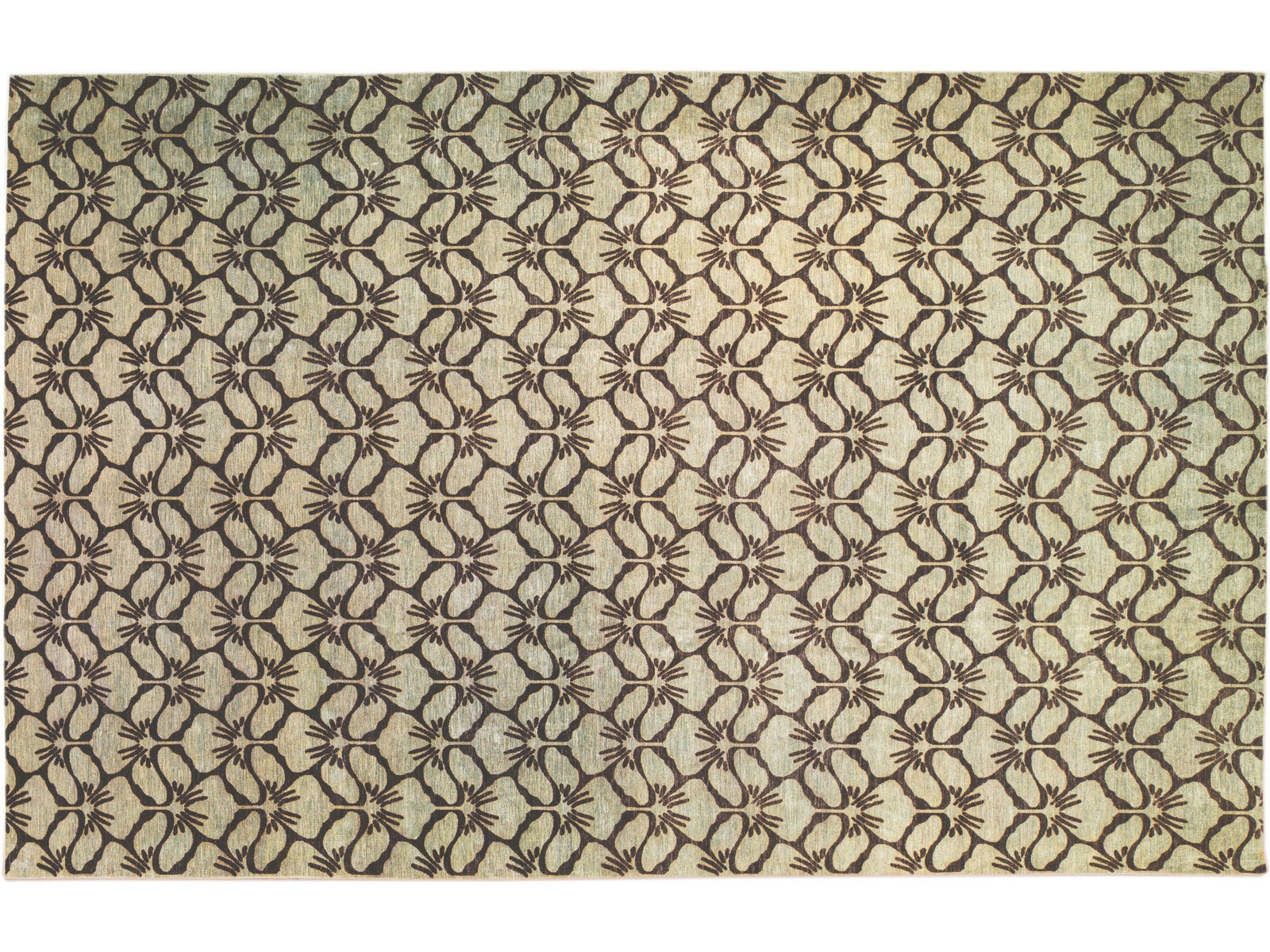 Modern Transitional Wool Rug 13 X 20