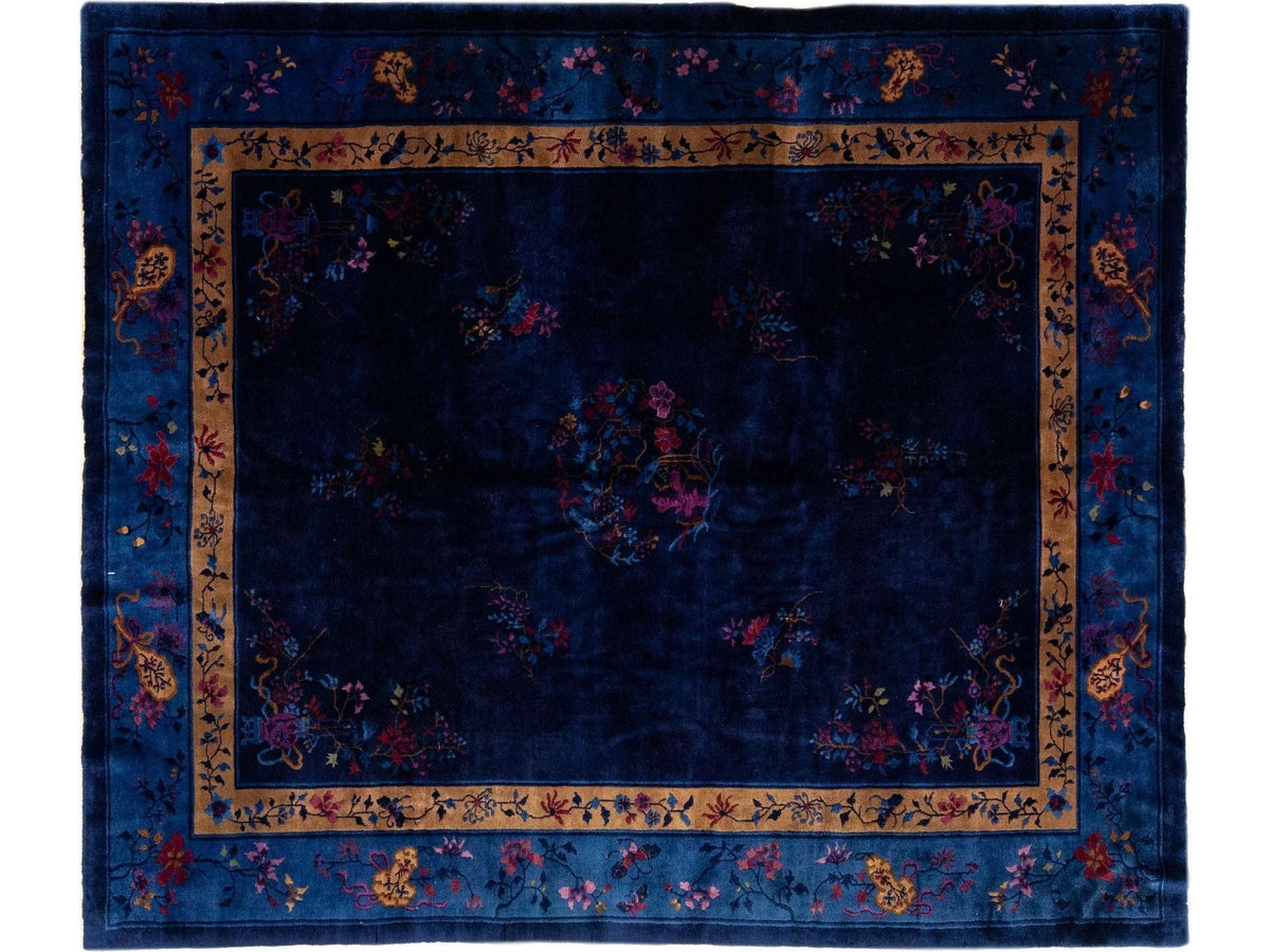 Antique Chinese Peking Wool Rug 8 X 10