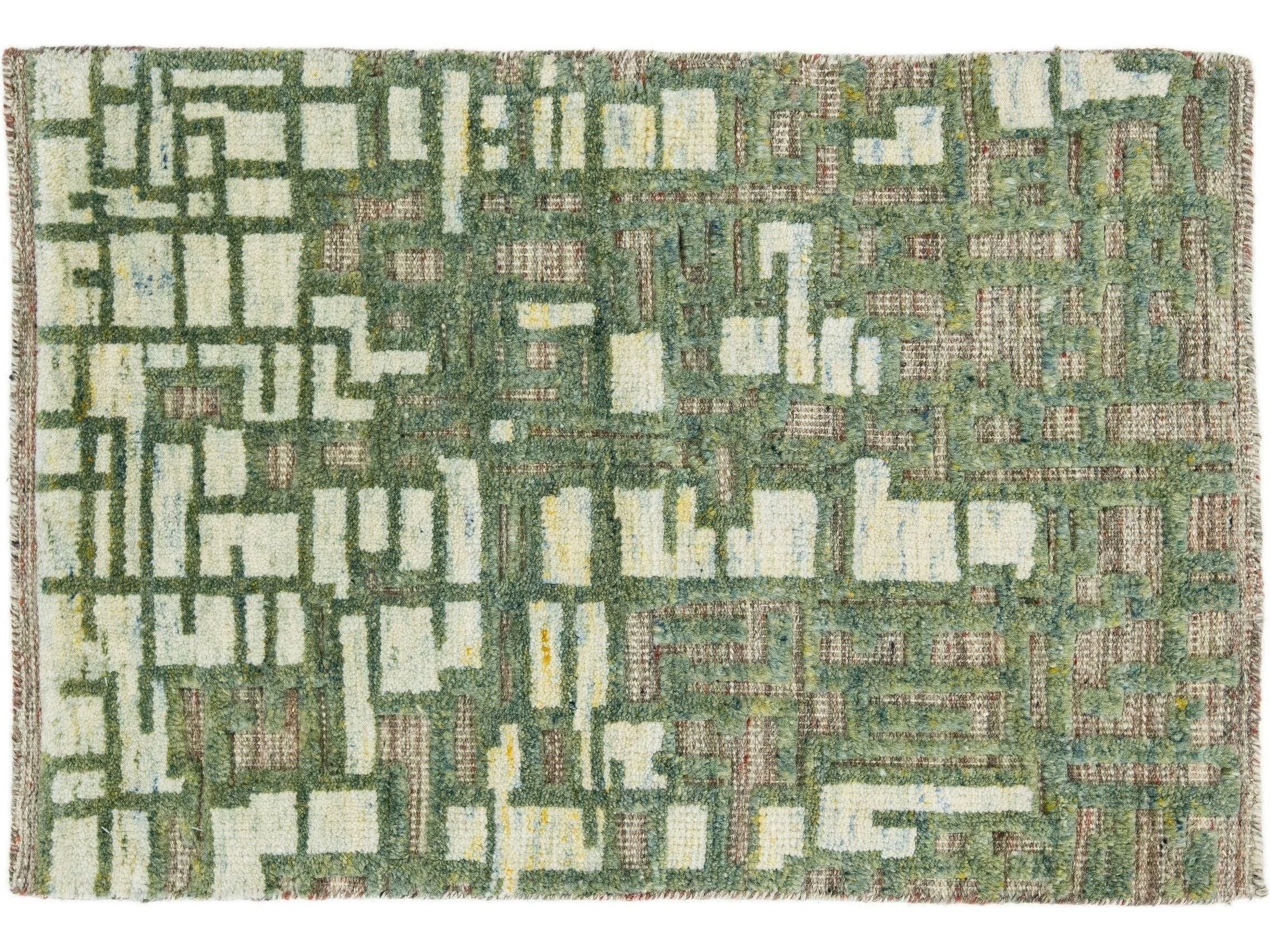 Modern Moroccan Style Custom Wool Rug