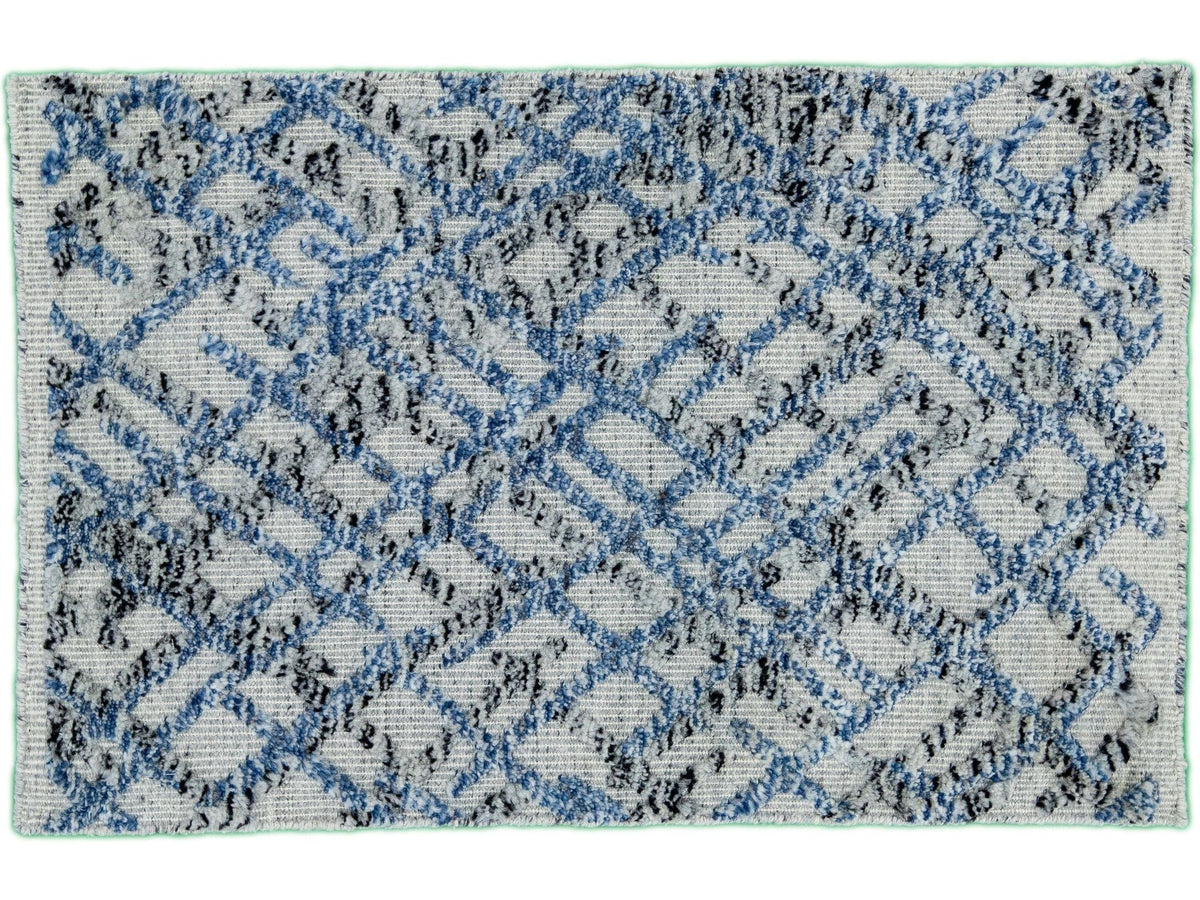 Modern Moroccan Wool Custom Rug