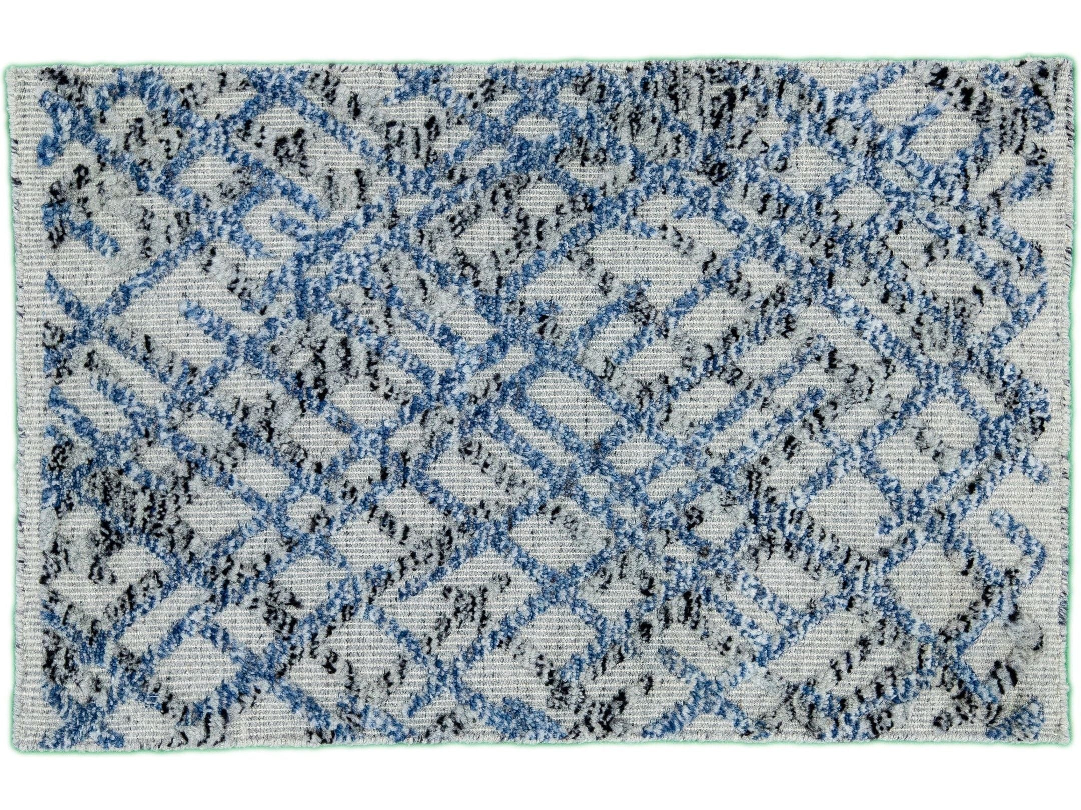 Modern Moroccan Style Custom Wool Rug