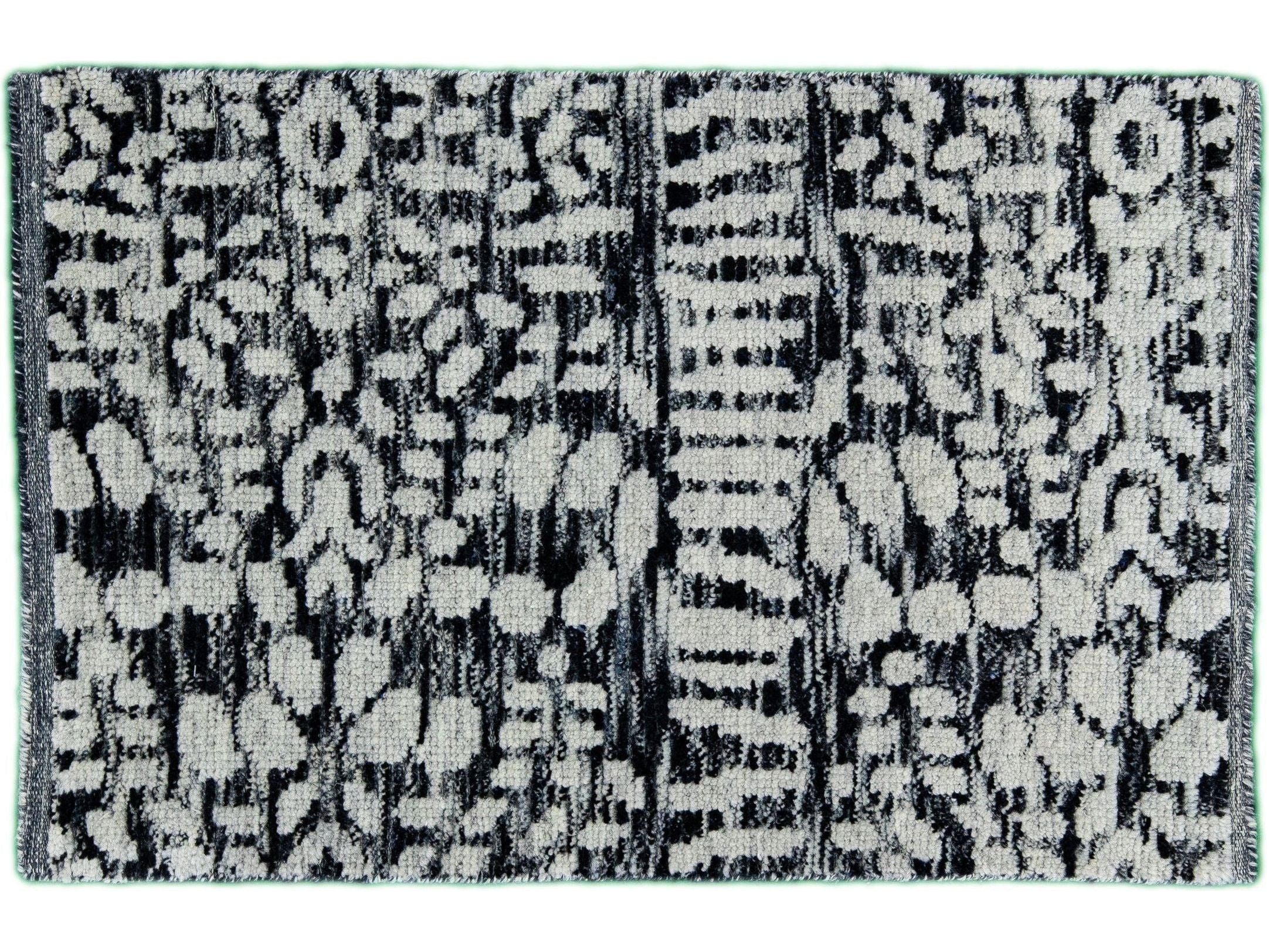 Modern Moroccan Style Custom Wool Rug
