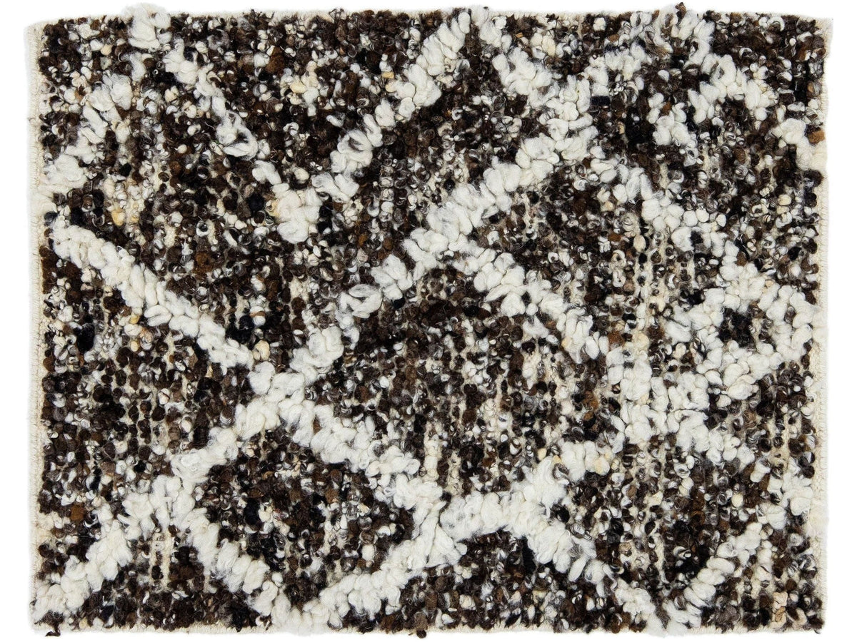 Modern Moroccan Wool Custom Rug