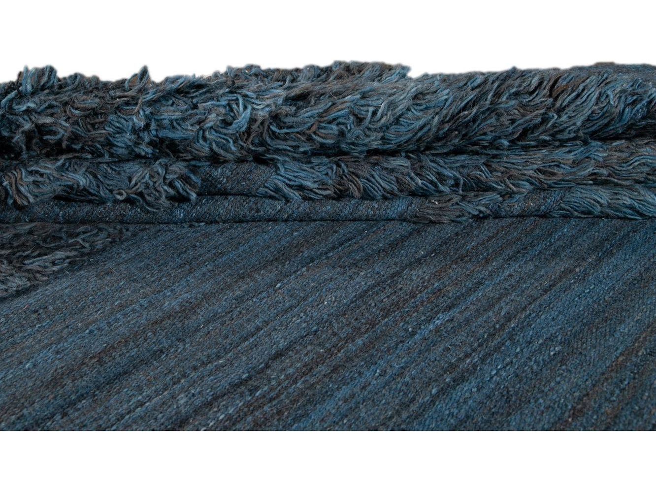 Modern Moroccan Berber Wool Rug 10 X 14