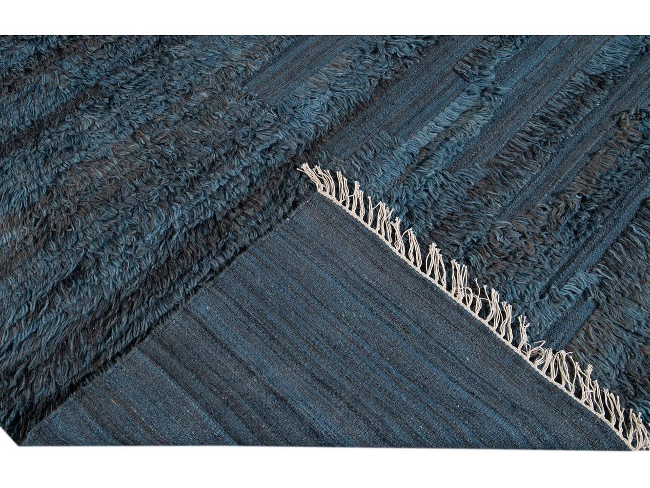 Modern Moroccan Berber Wool Rug 10 X 14