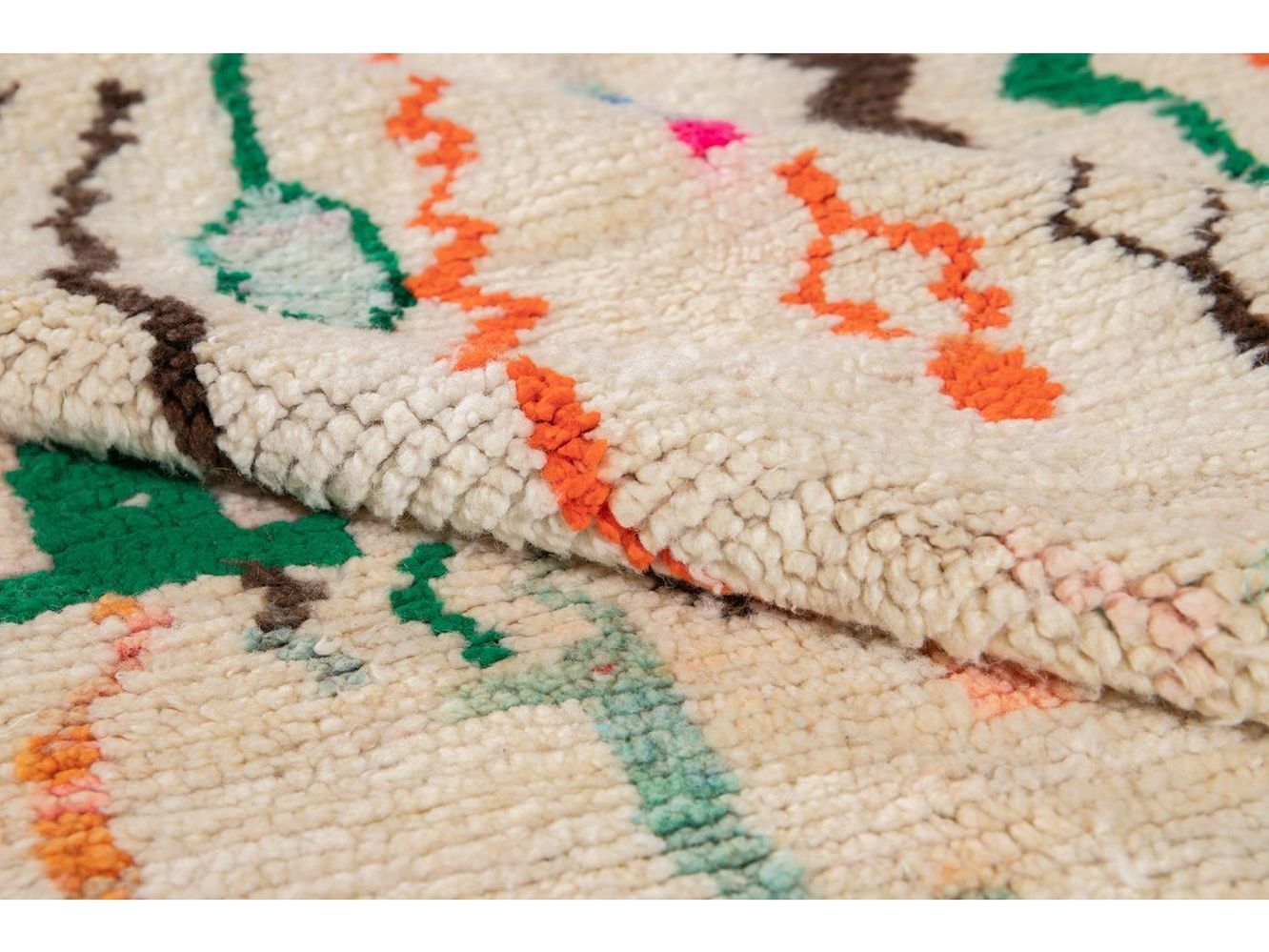 Vintage Azilal Moroccan Wool Rug 5 X 8