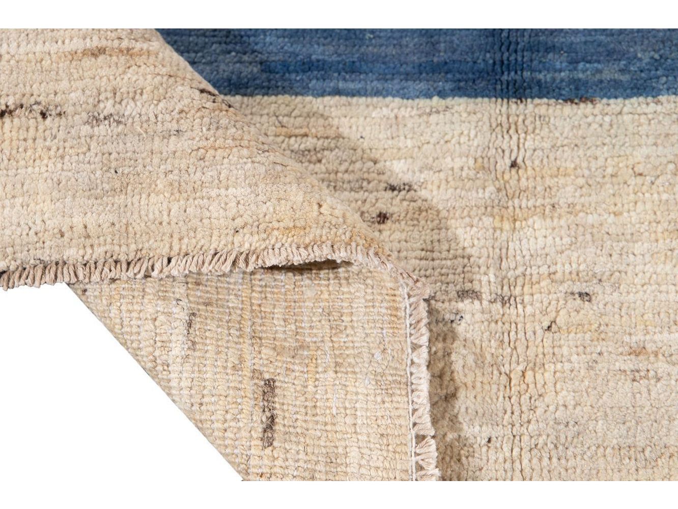 Modern Moroccan-Style Striped Wool Rug 8 X 10