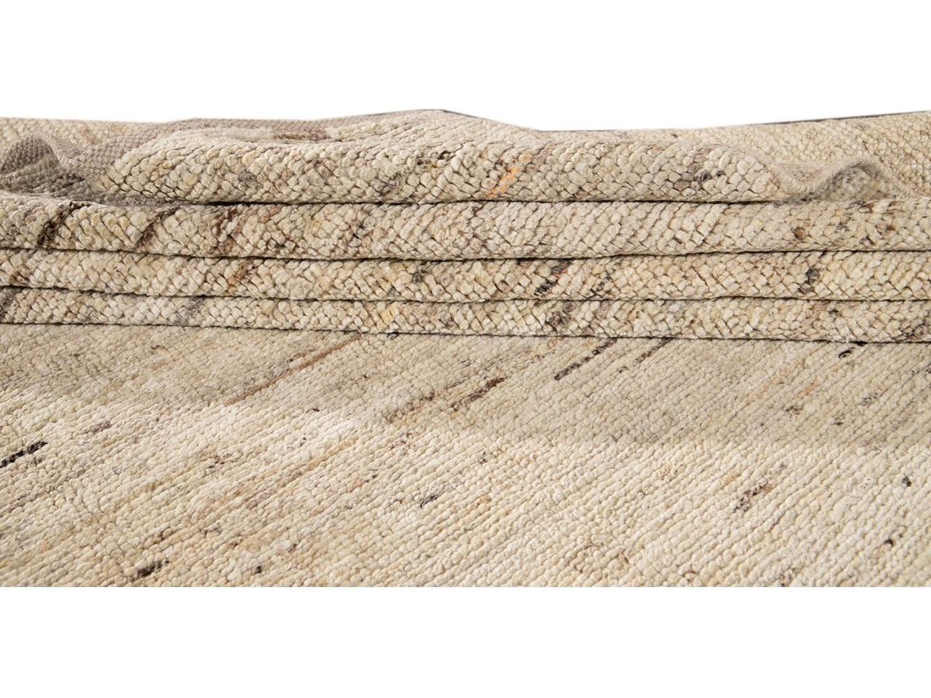 Modern Moroccan-Style Wool Rug 8 X 10