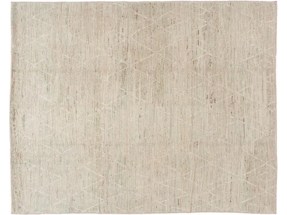 Modern Moroccan-Style Wool Rug 9 X 11