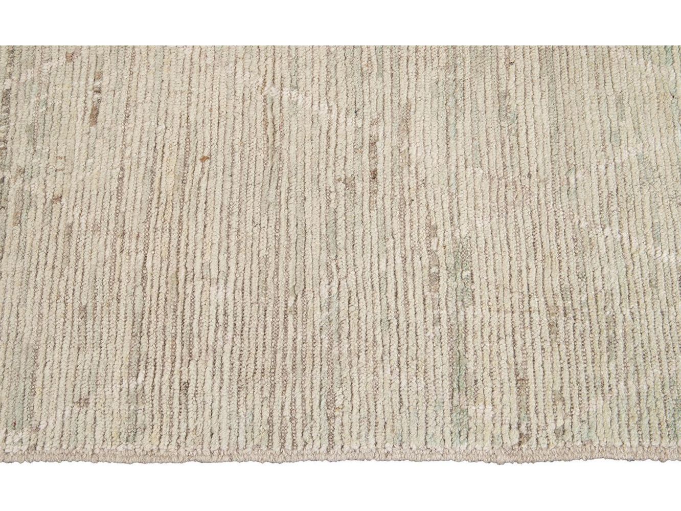 Modern Moroccan-Style Wool Rug 9 X 11