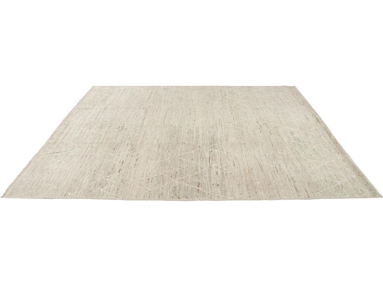 Modern Moroccan-Style Wool Rug 9 X 11
