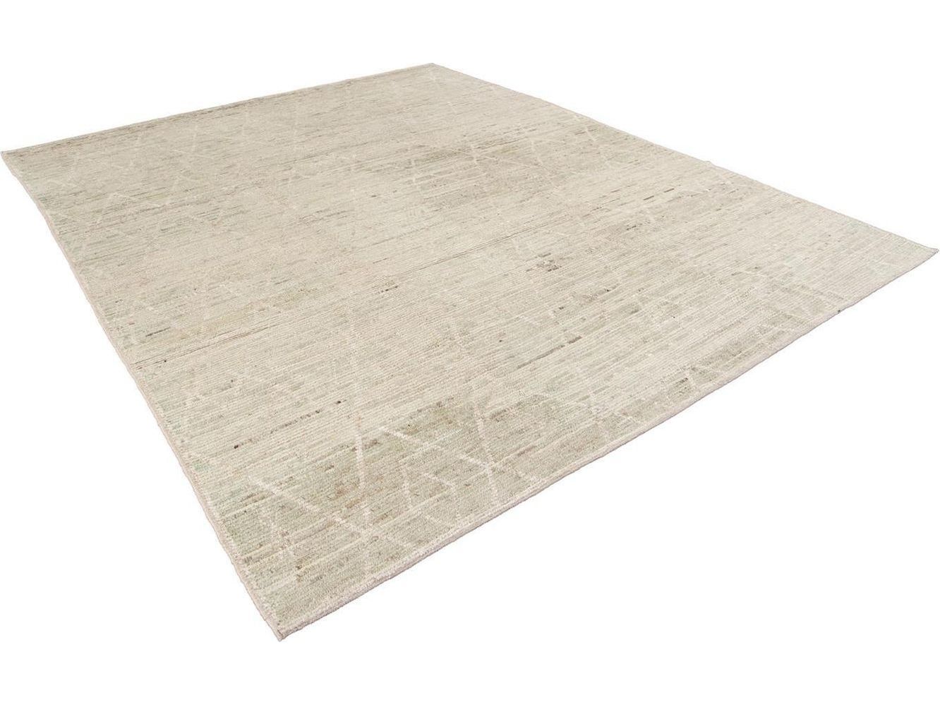 Modern Moroccan-Style Wool Rug 9 X 11