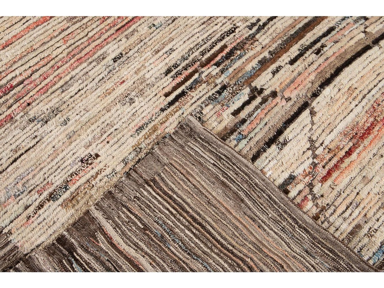 Modern Moroccan-Style Wool Rug 9 X 12