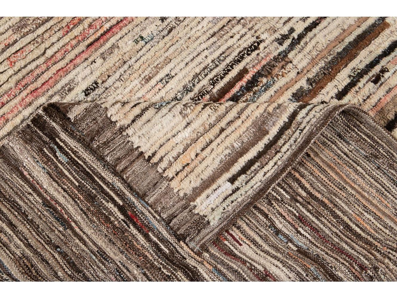 Modern Moroccan-Style Wool Rug 9 X 12