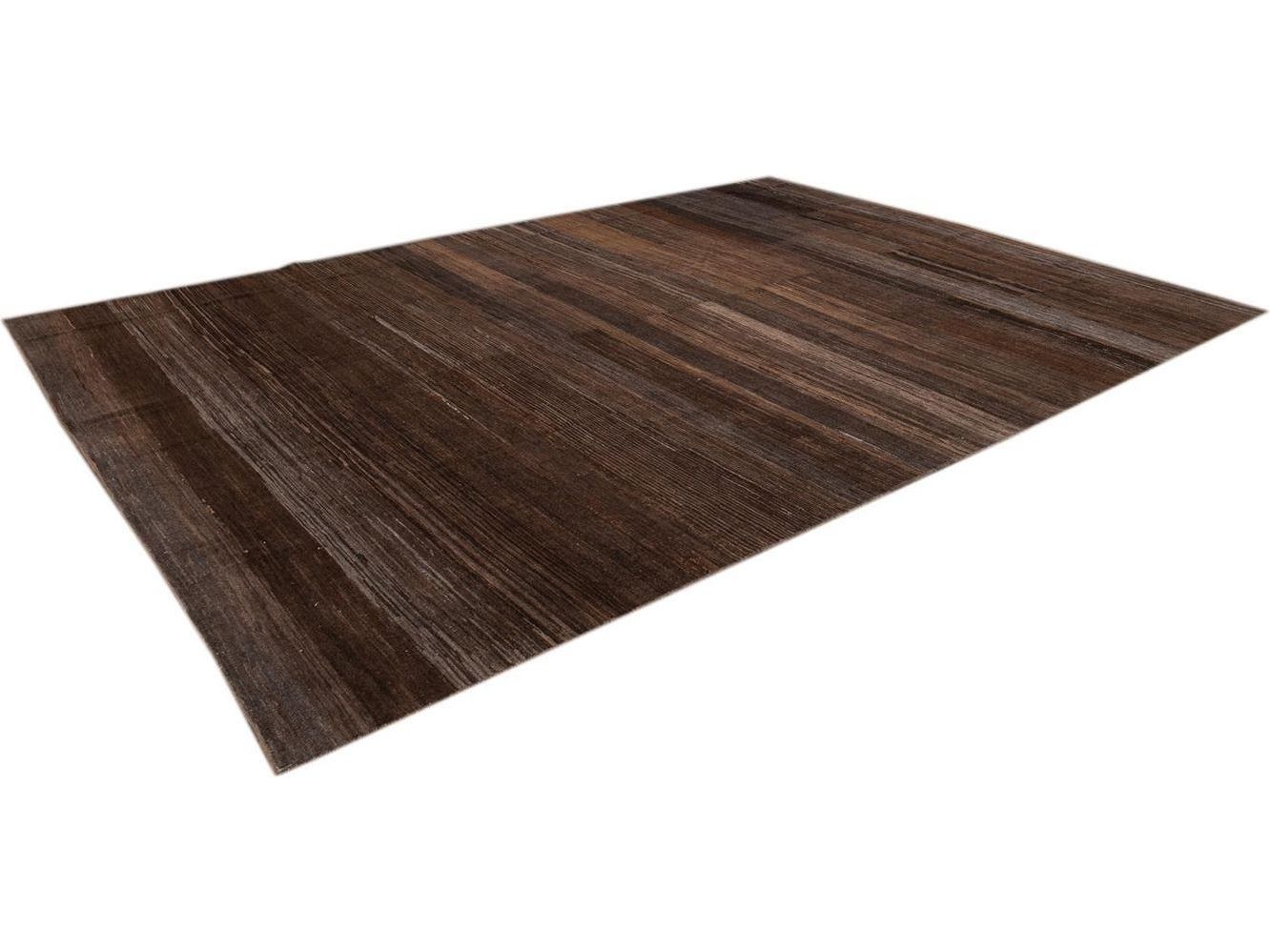 Modern Moroccan-Style Wool Rug 10 X 14