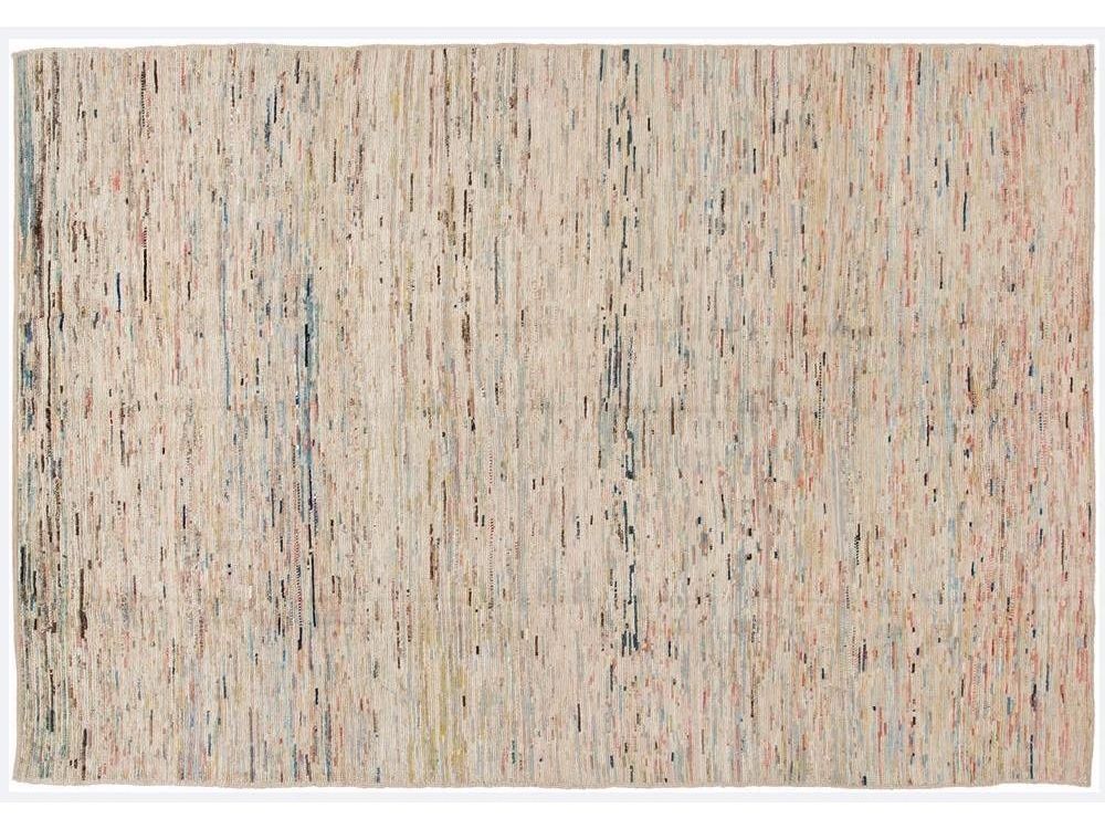 Modern Moroccan-Style Wool Rug 8 X 11