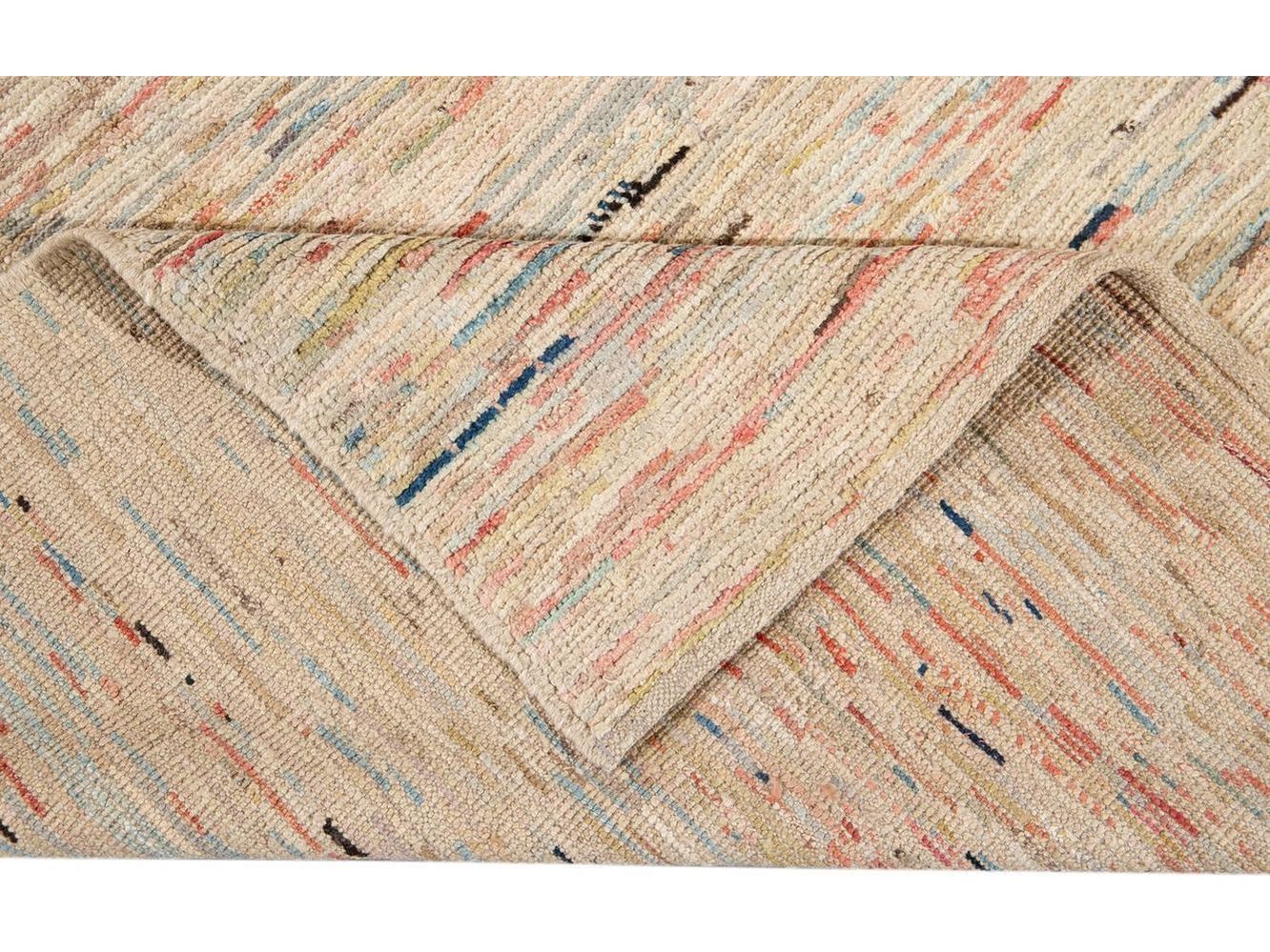 Modern Moroccan-Style Wool Rug 8 X 11