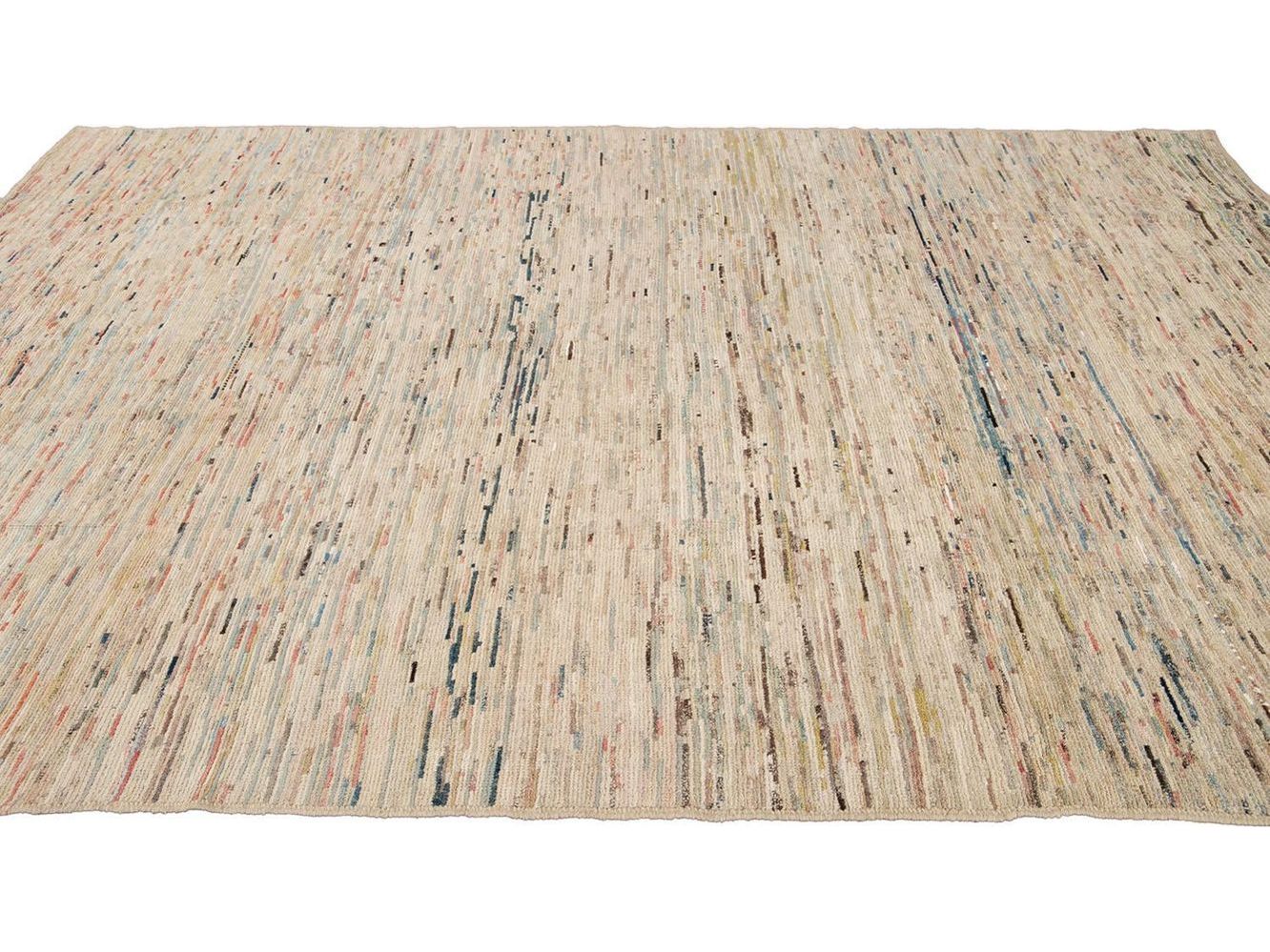 Modern Moroccan-Style Wool Rug 8 X 11