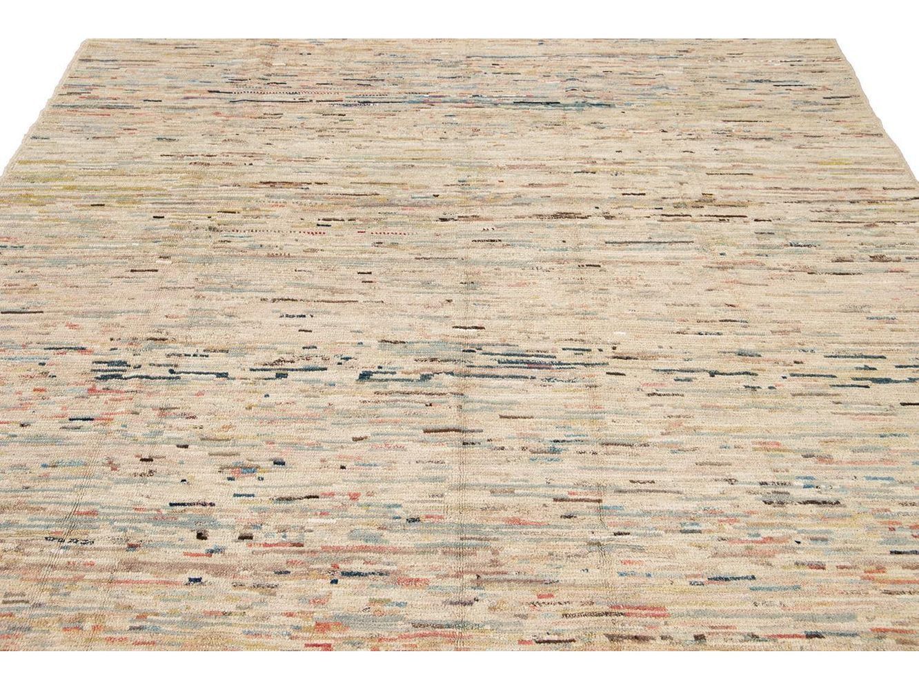 Modern Moroccan-Style Wool Rug 8 X 11