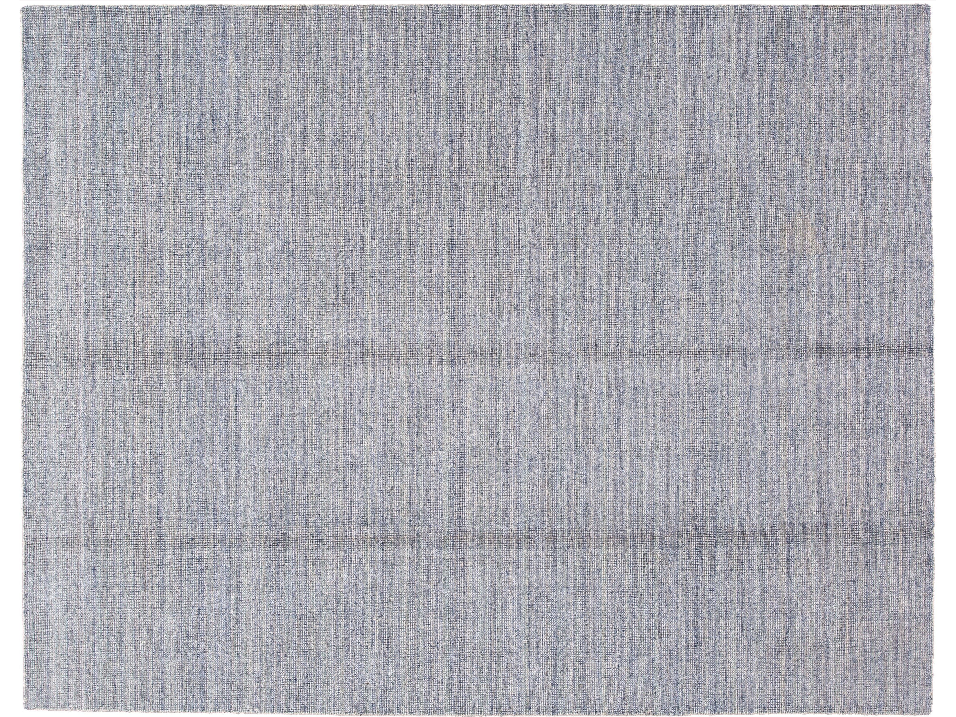 Modern Bamboo & Silk Boho Rug 9 X 12