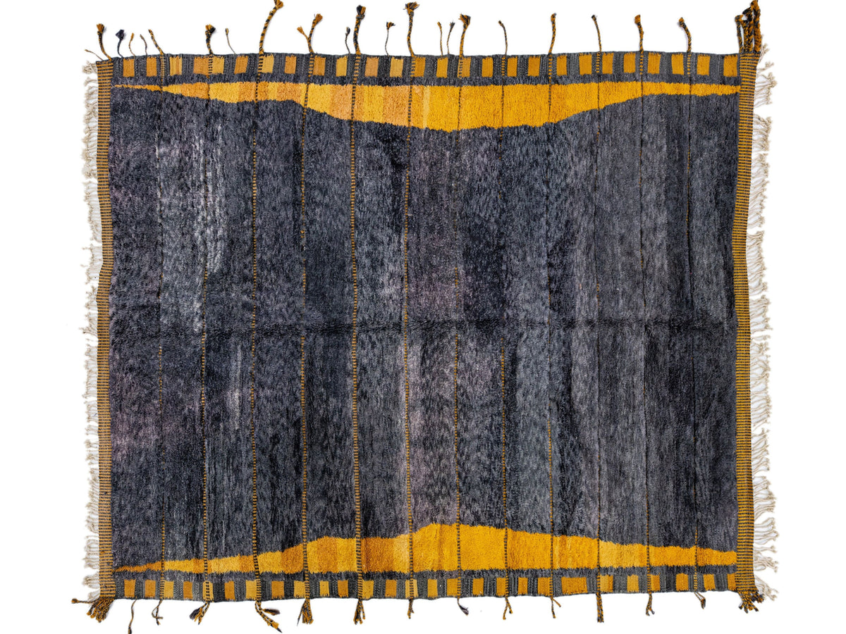 Modern Moroccan Wool Rug 11 X 12