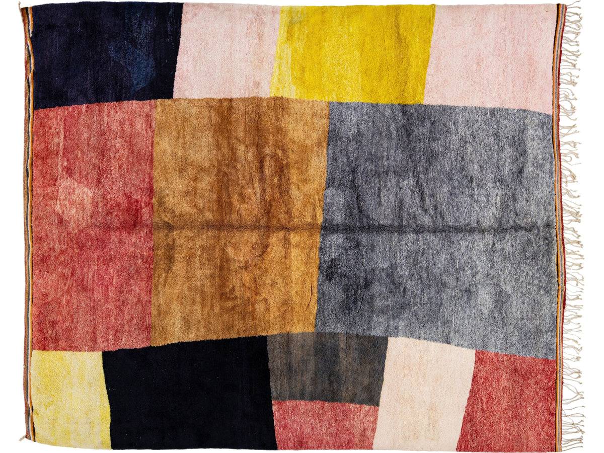 Modern Moroccan Wool Rug 11 X 13
