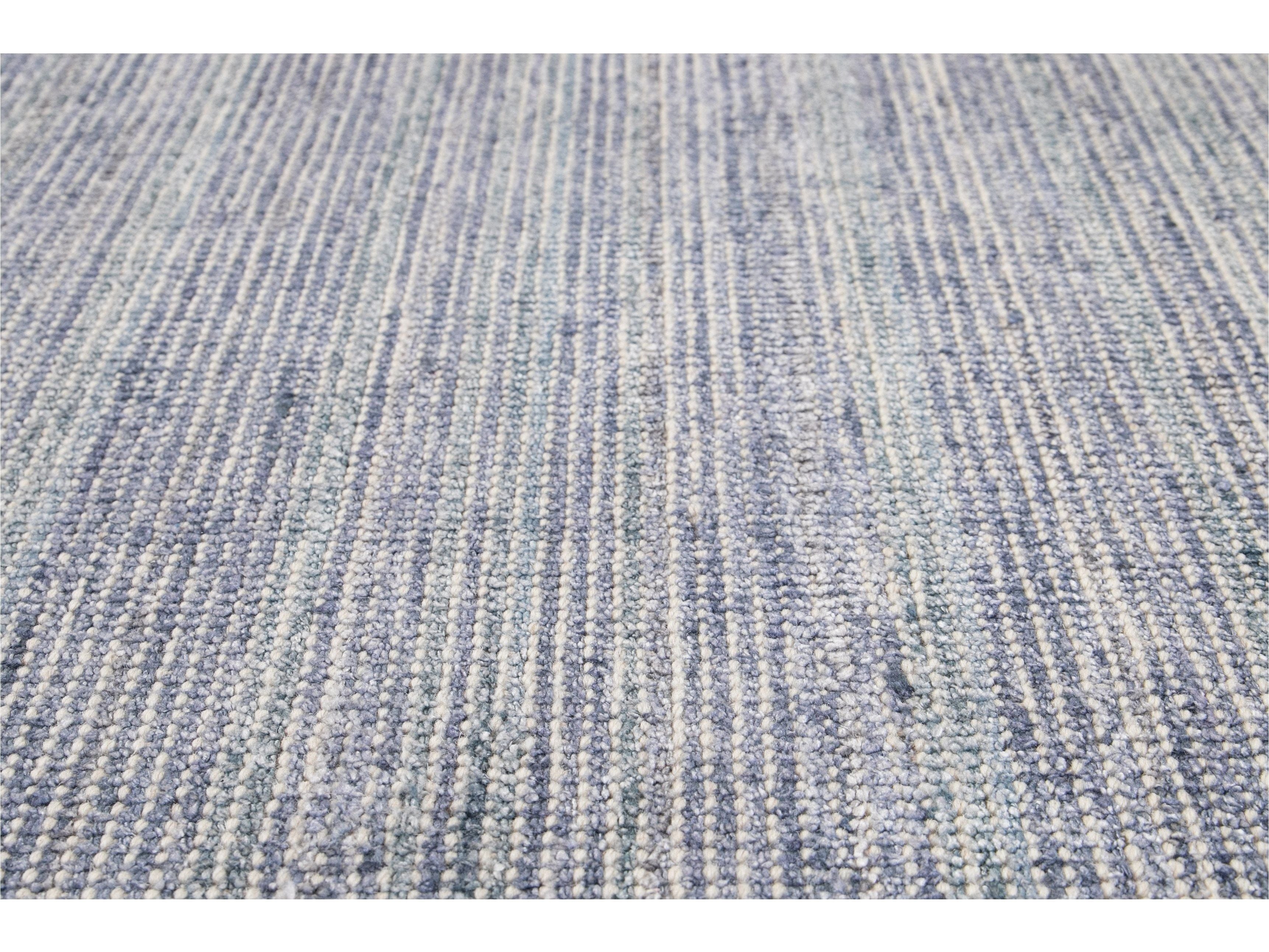 Modern Bamboo & Silk Boho Rug 9 X 12