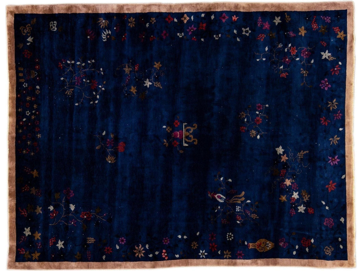Antique Art Deco Chinese Rug 9 X 12