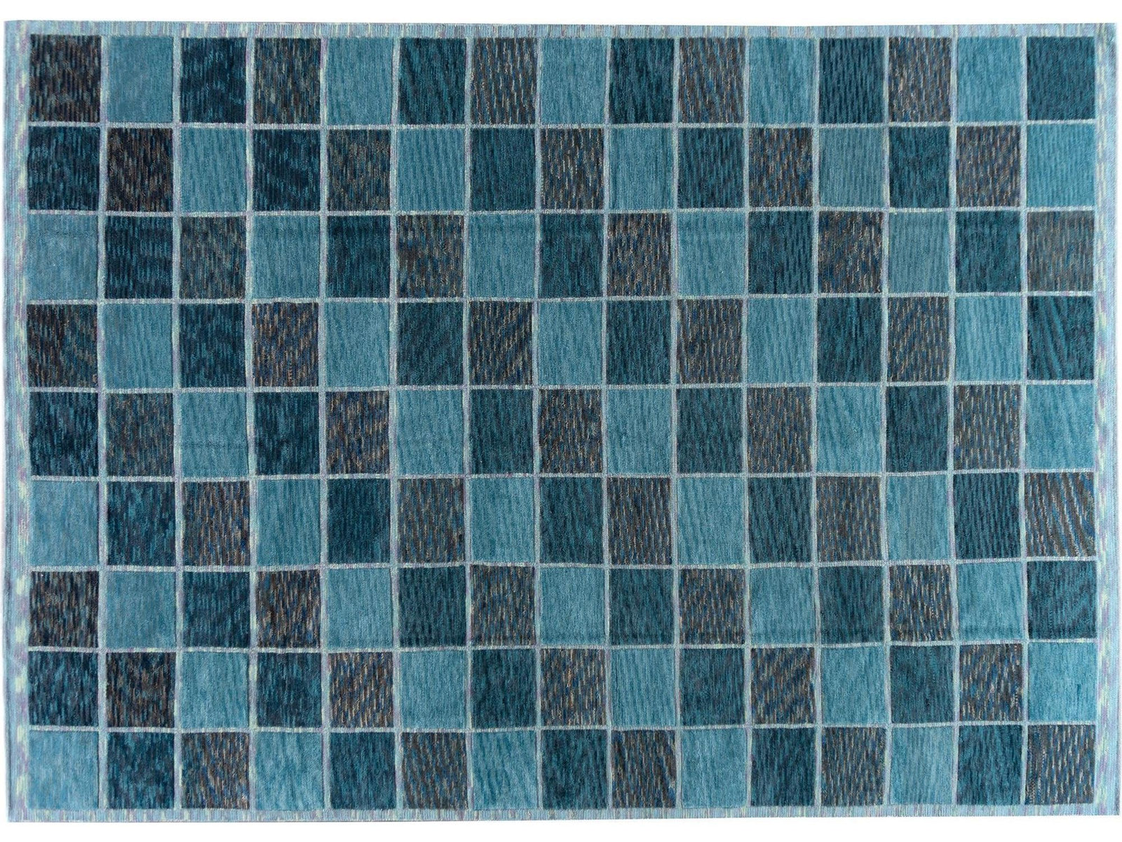 21st Century Contemporary Flatweave/Pile Custom Rug